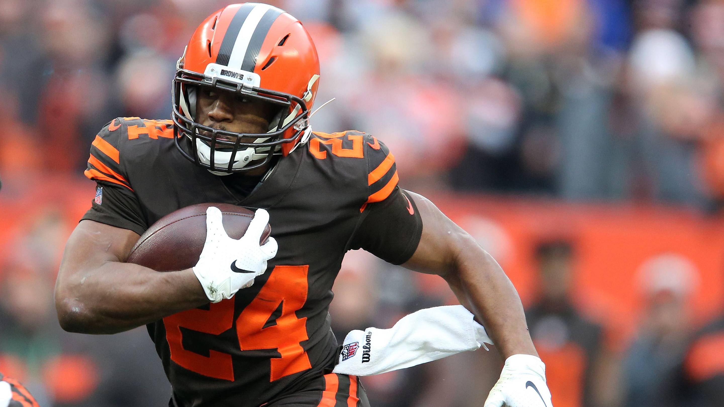 Nick Chubb signs a one-day contract to officially retire with the Cleveland Browns.