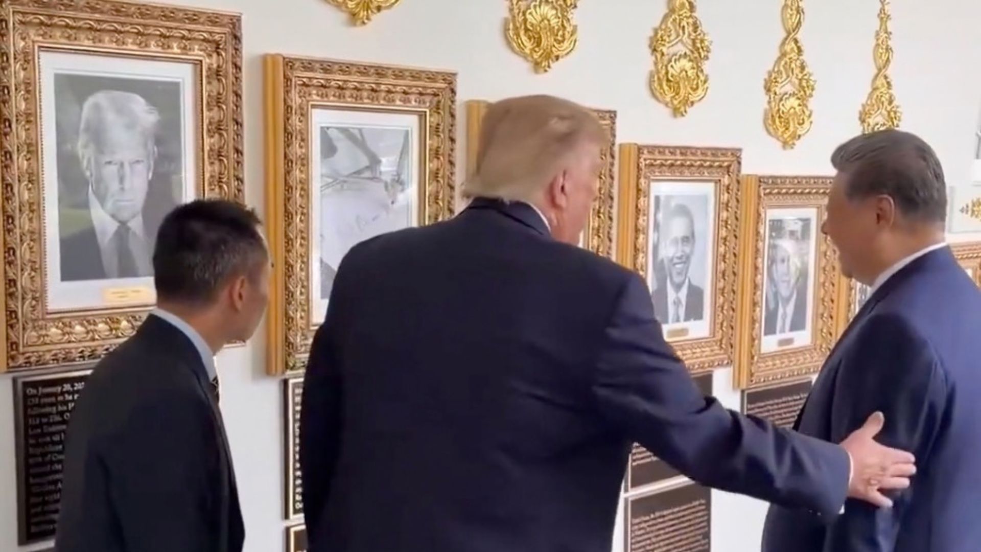 Trump Shows Xi Jinping An Autopen Portrait Of Biden During White House Visit