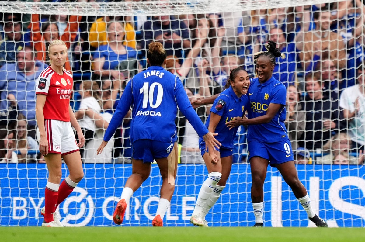Chelsea defeats Arsenal to end their 20-game Women's Super League unbeaten run.