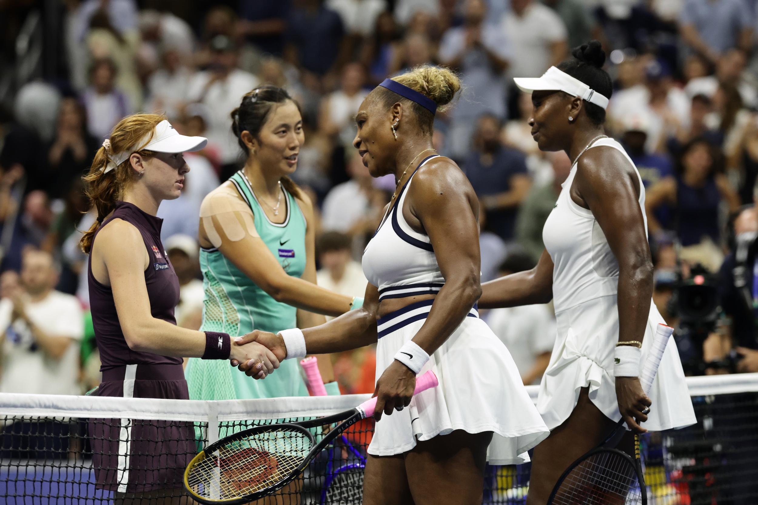 Venus and Serena Williams Make a Thrilling Return During US Open Doubles Match