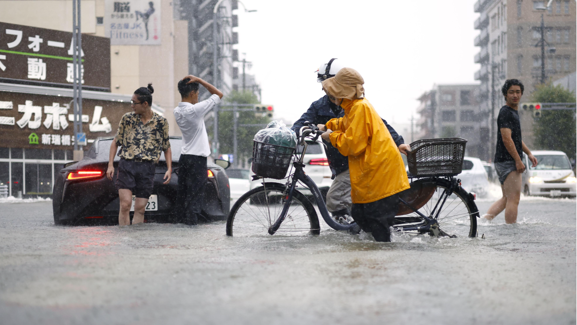 Typhoon Dujuan Brings Heavy Rain And High Winds To Eastern Japan