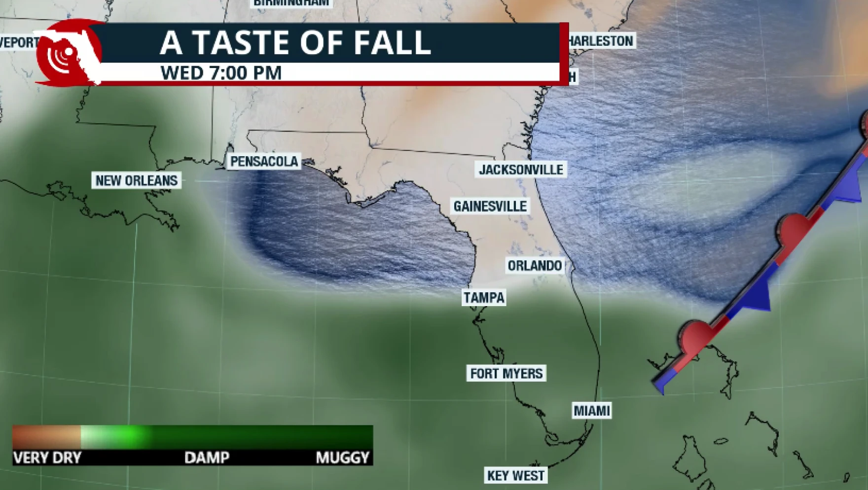 Drier Air to Bring Relief After South Heat