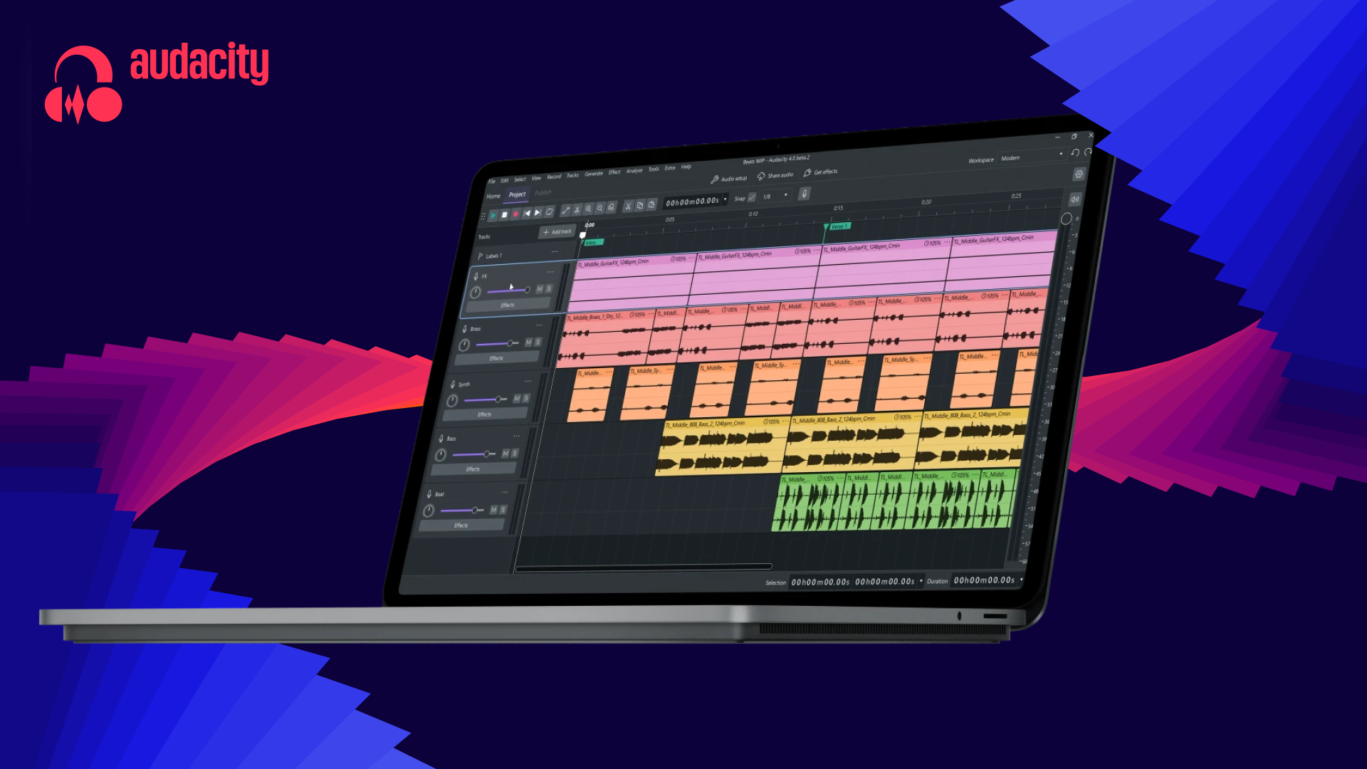 Audacity 4 launches with a redesigned interface, real-time effects, and improved performance.