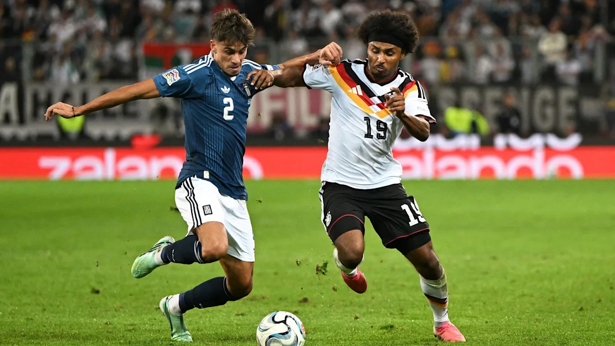 Greece defeats Germany for the first time ever in UEFA Nations League play.