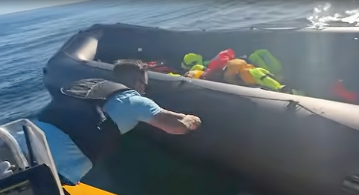 Police Investigate Slashing of Migrant Dinghy