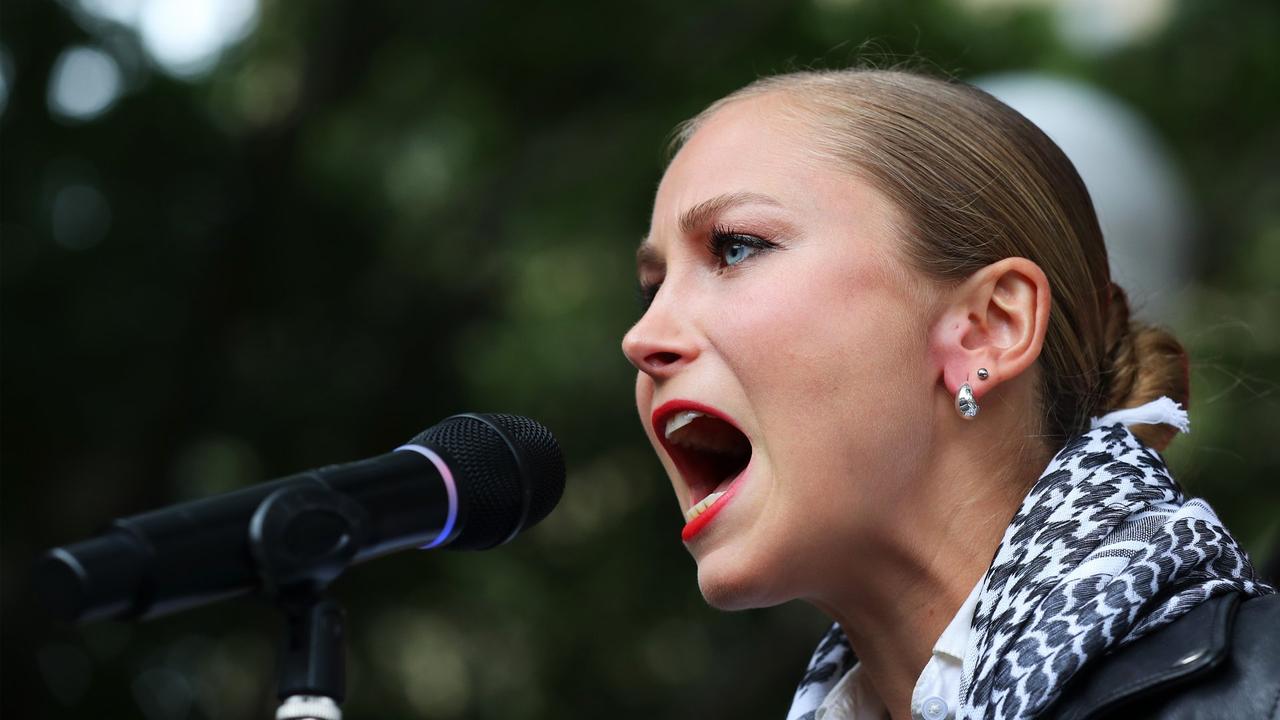 Grace Tame issues apology following backlash over comments regarding sexual violence.