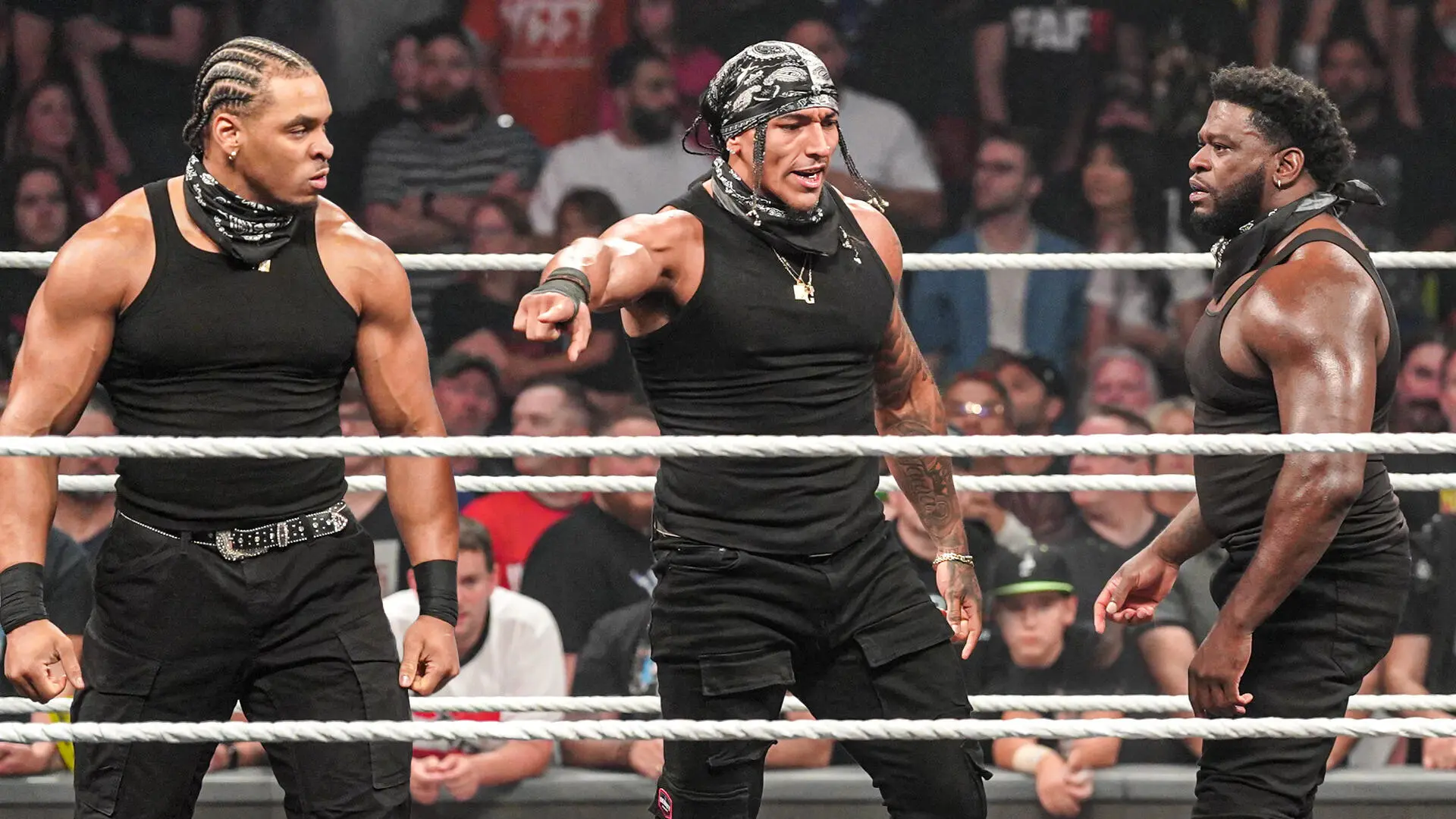 Royce Keys reveals his new WWE faction named 946 alongside OTM members.