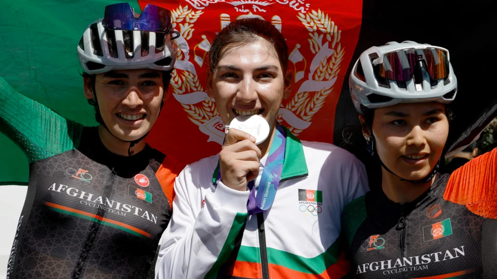 Afghan Cyclist Hashimi Wins Asian Games Silver