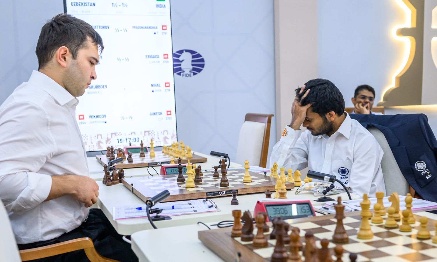 India loses to Uzbekistan