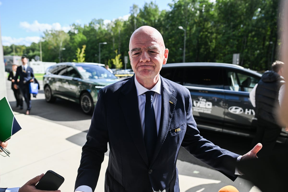 Fifa President Gianni Infantino makes rare public appearance amid mounting resignation calls