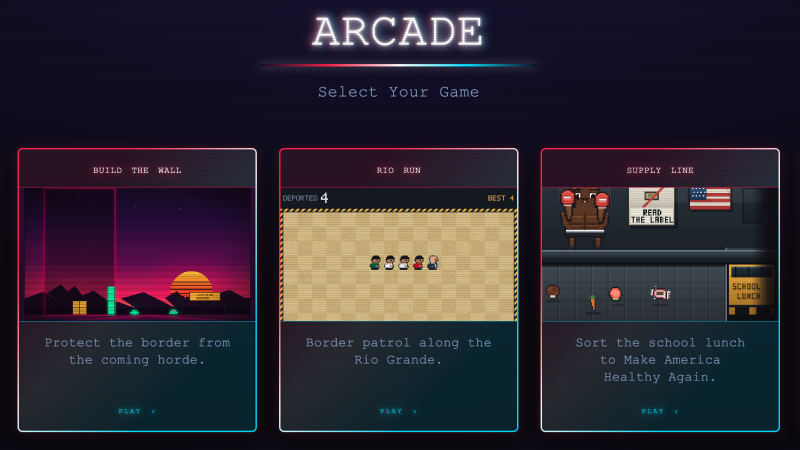 White House Launches MAGA-Themed Online Arcade Games Highlighting Key Policy Messages