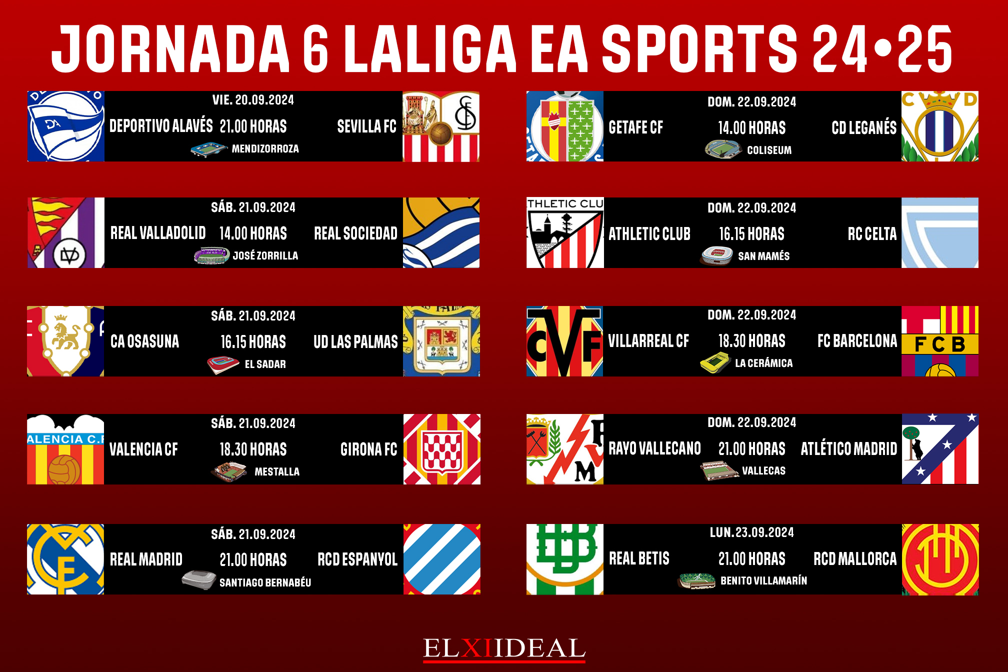 Repasa las mejores imágenes de la jornada 6 de LaLiga EA Sports