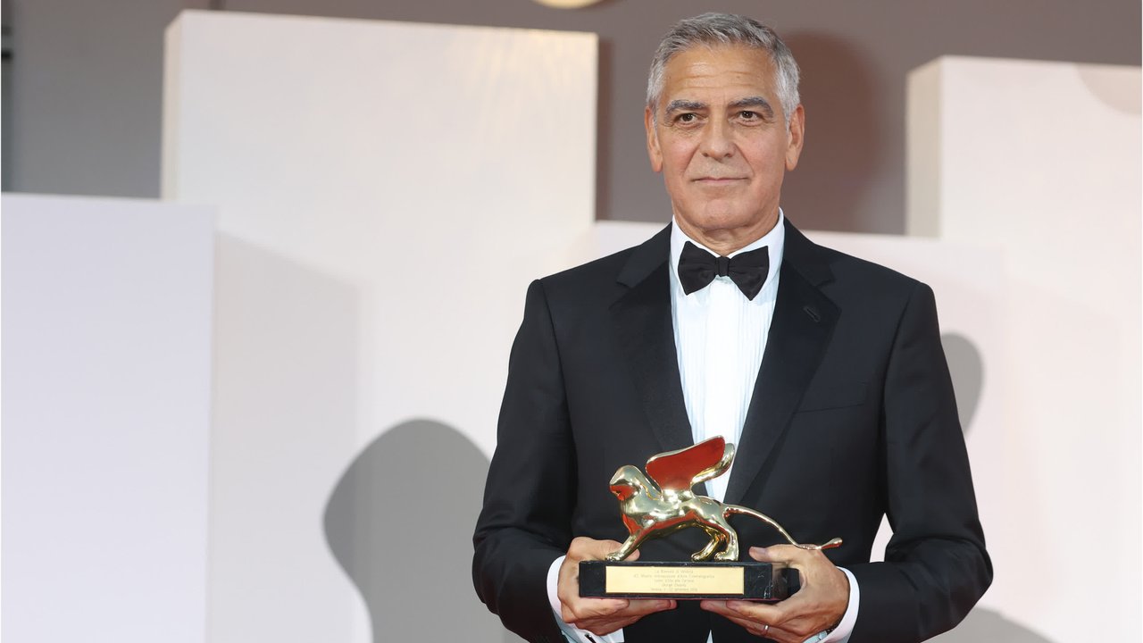George Clooney denounces fear-driven politics during his Venice Golden Lion acceptance speech.