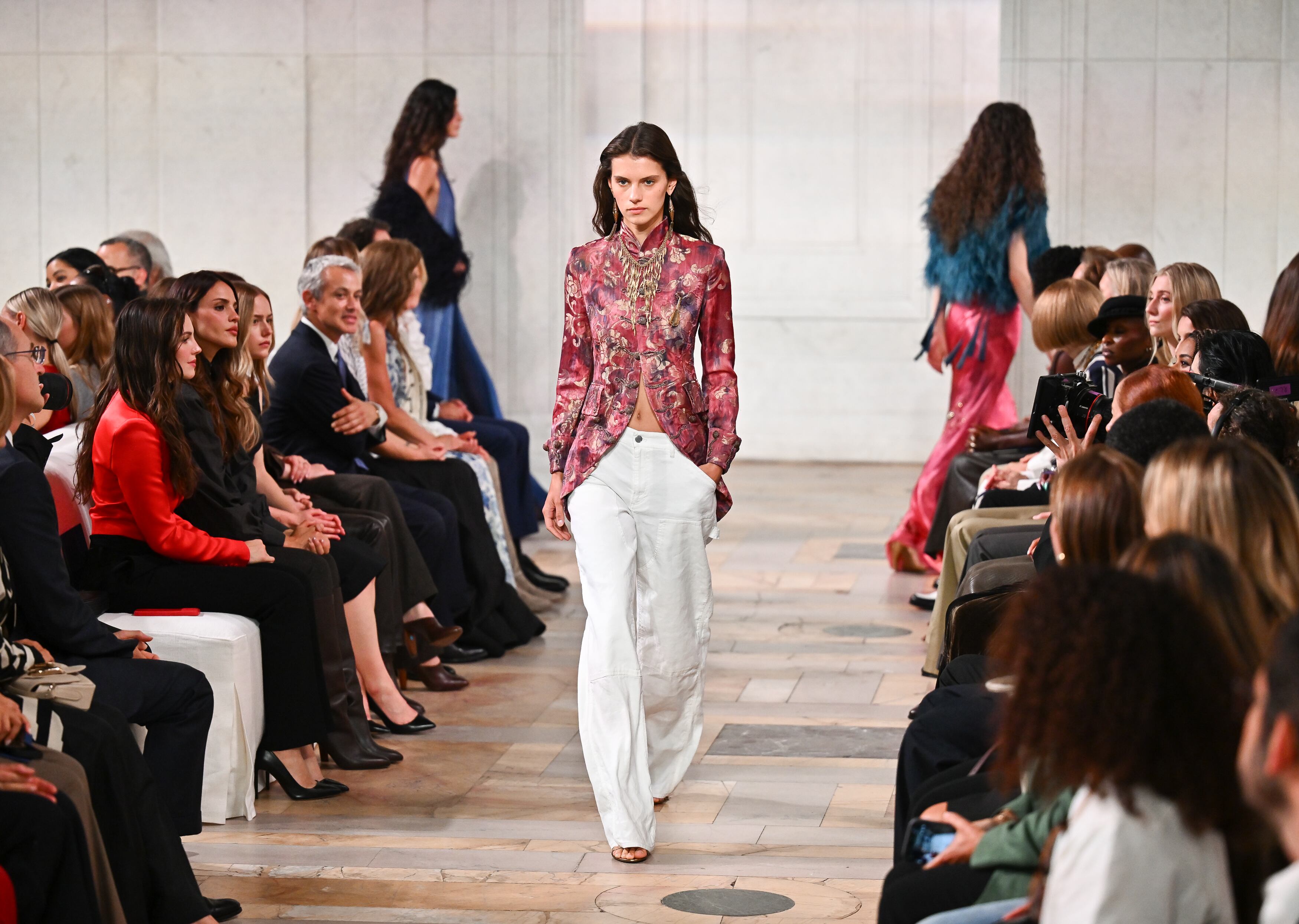 Ralph Lauren opens New York Fashion Week with his spring 2027 collection blending elegance and rebellion.