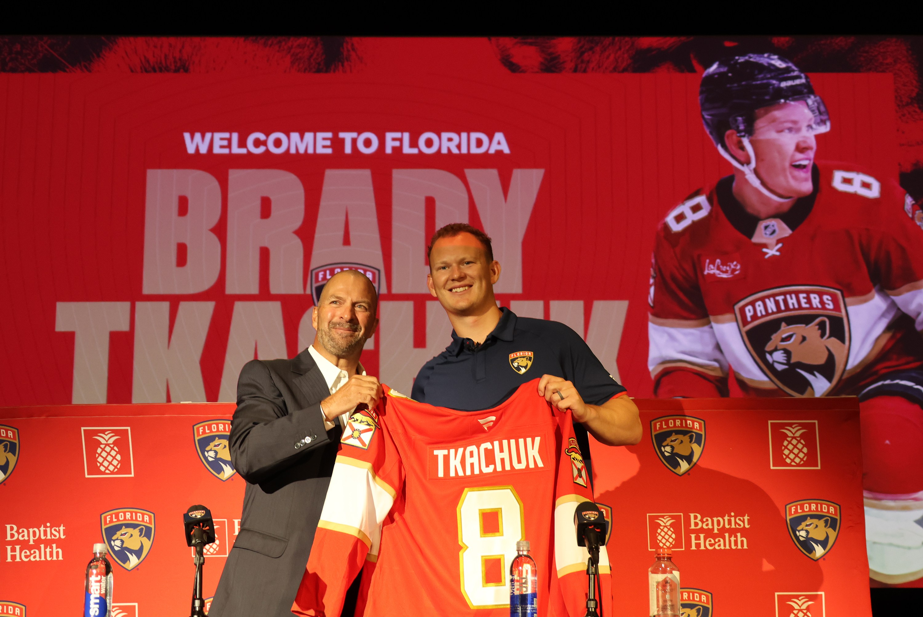 Brady Tkachuk joins his brother in Florida after trade from Ottawa Senators.
