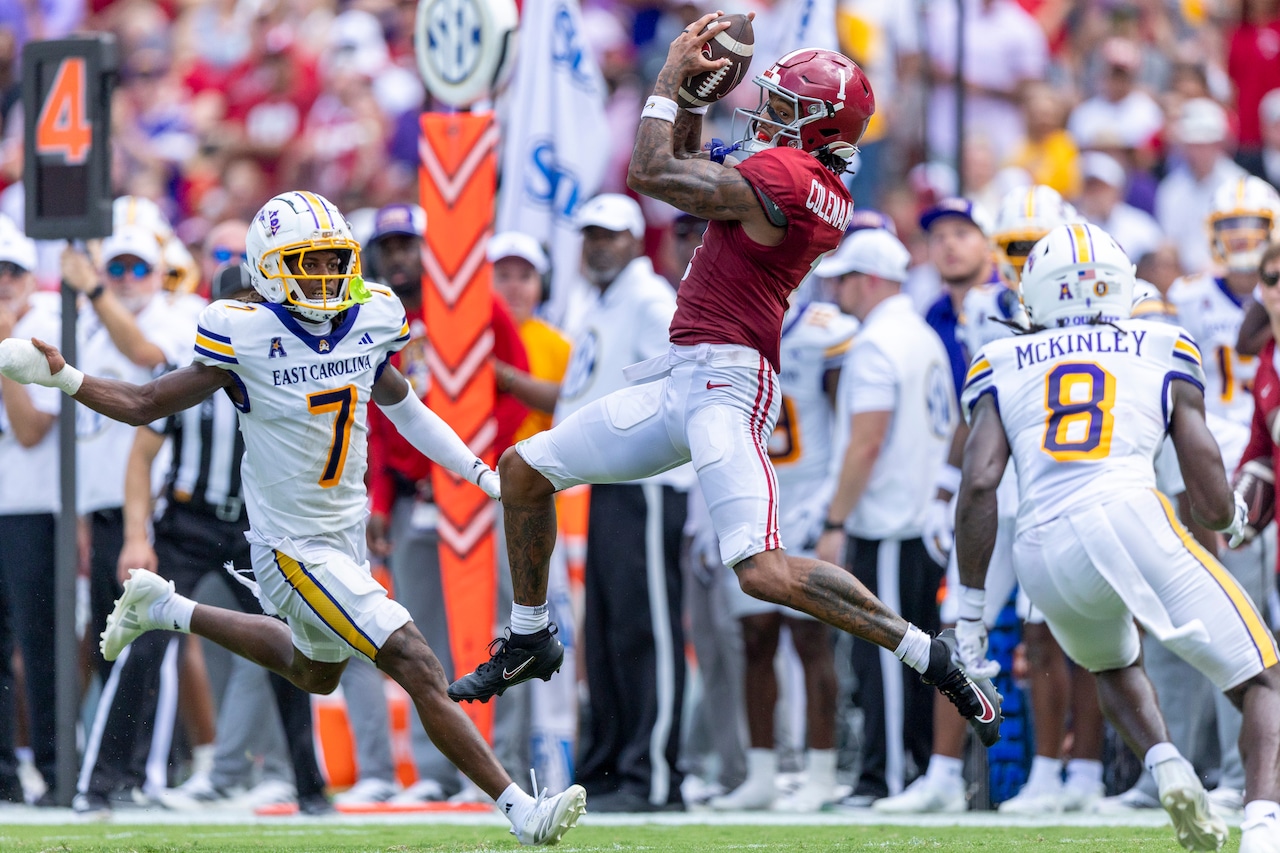 Freshman EJ Crowell and Ground Game Propel Alabama Past East Carolina in Season Opener
