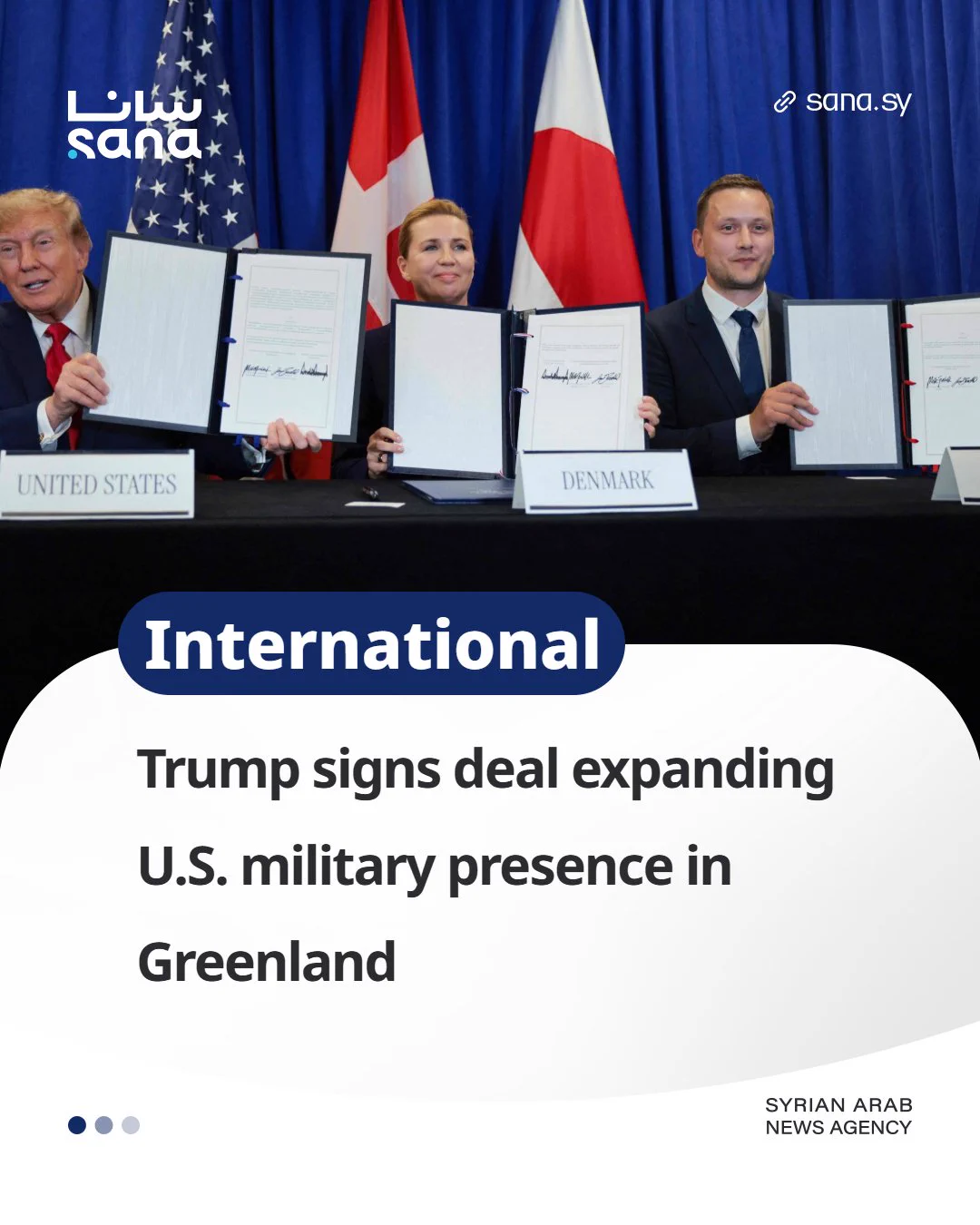 Trump Signs Expanded U.S. Military Agreement With Denmark and Greenland