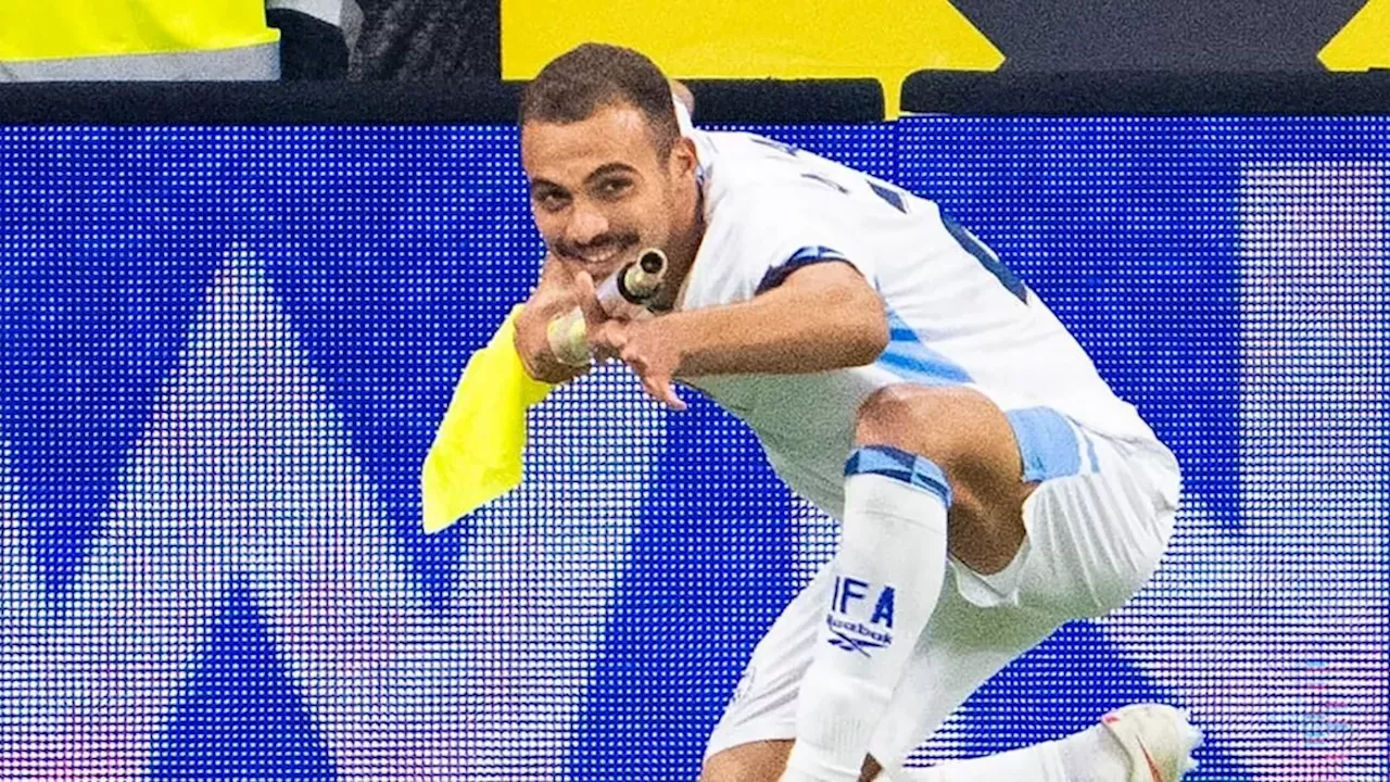 Israel Forward Saied Abu Farchi Sent Off for Gun Gesture Celebration