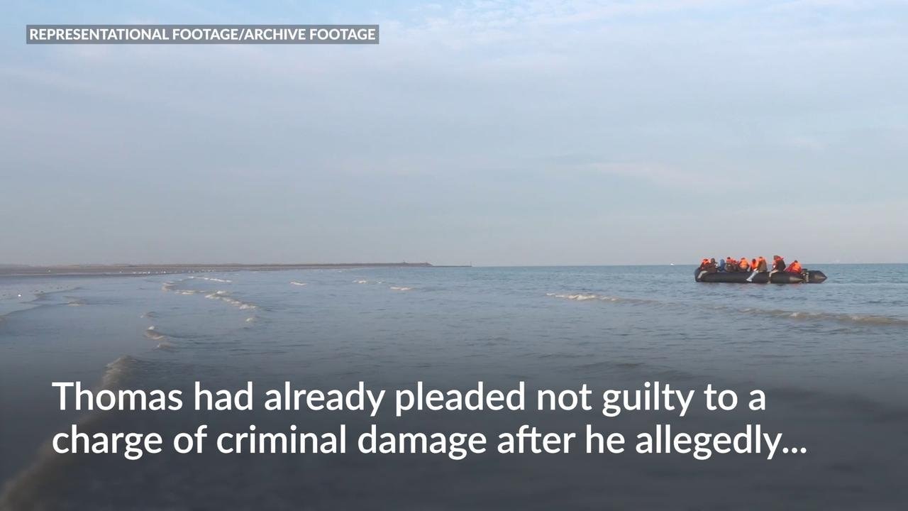 Anti-migrant activist denied bail after pleading not guilty to damaging boat