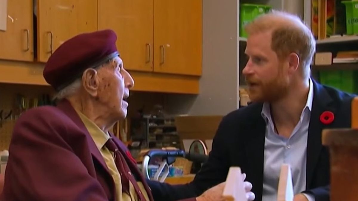 Prince Harry plans a charity skydive to honor a World War II veteran.