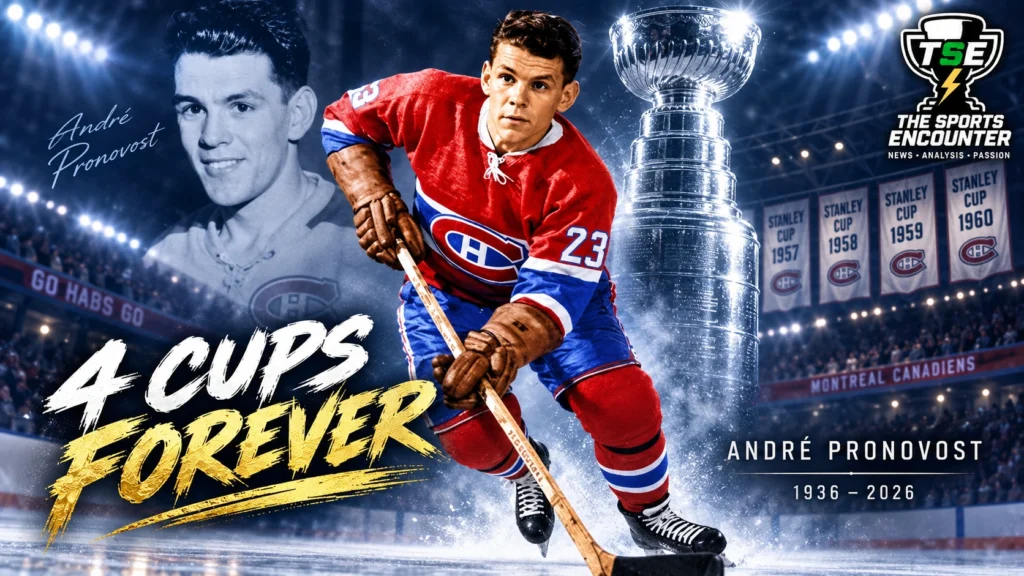 André Pronovost, Four-Time Stanley Cup Champion with Montreal Canadiens, Dies at 90
