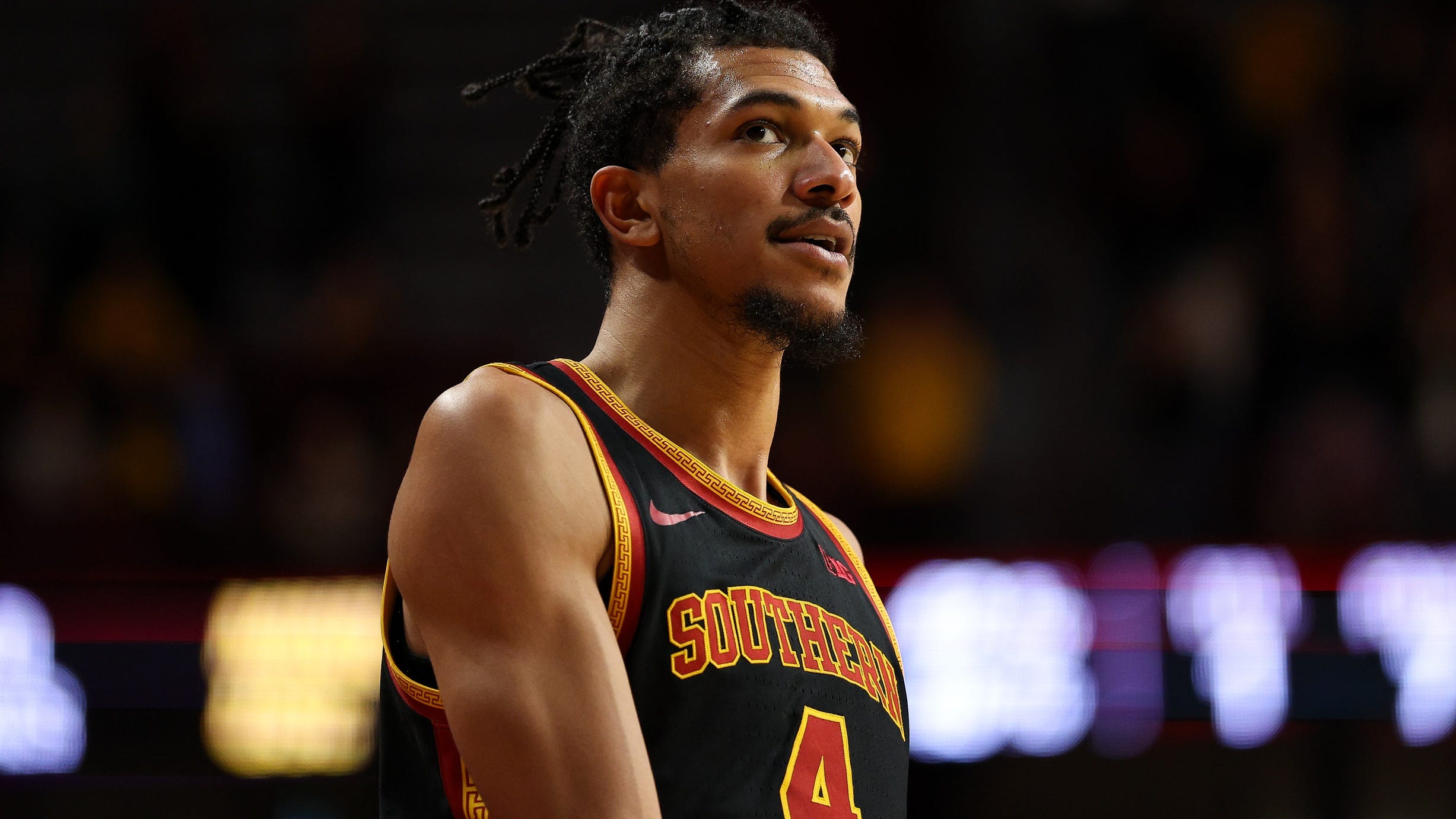 Former USC basketball player Chad Baker-Mazara sues university and coach over alleged racial tirade.