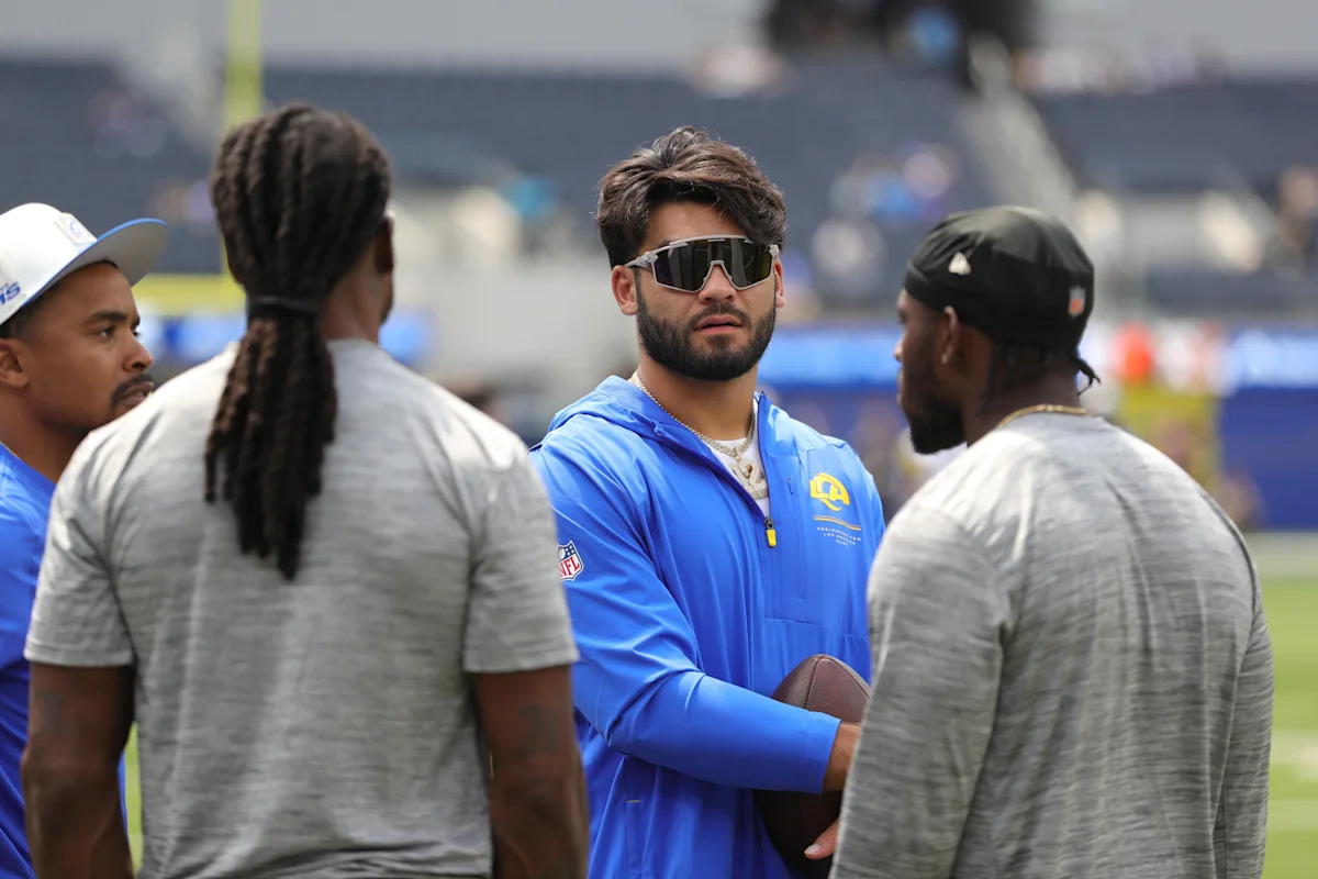 Rams’ Nacua Misses Practice With Hip Injury