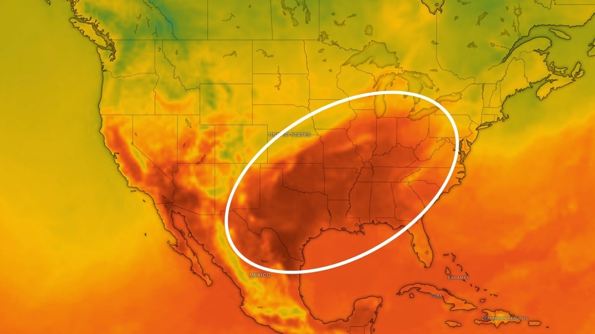 Persistent Heat Dome Prolongs Dangerous Late-Season Temperatures Across the American South