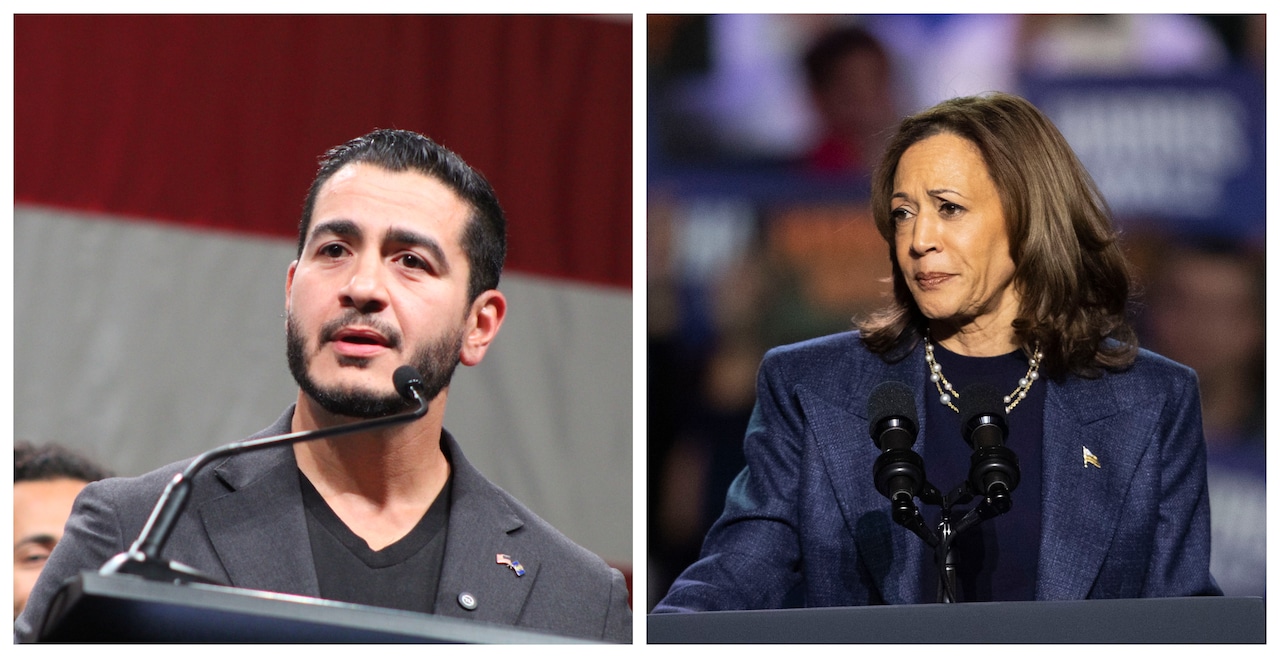 Kamala Harris campaigns in Michigan to rally support for Abdul El-Sayed.