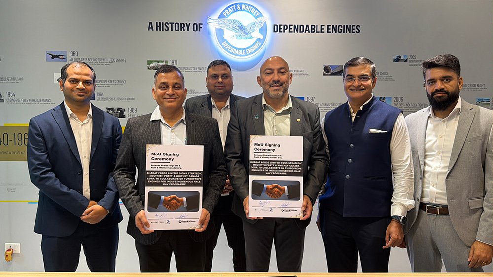 Bharat Forge, Pratt & Whitney Plan DRDO UAV Engine Integration