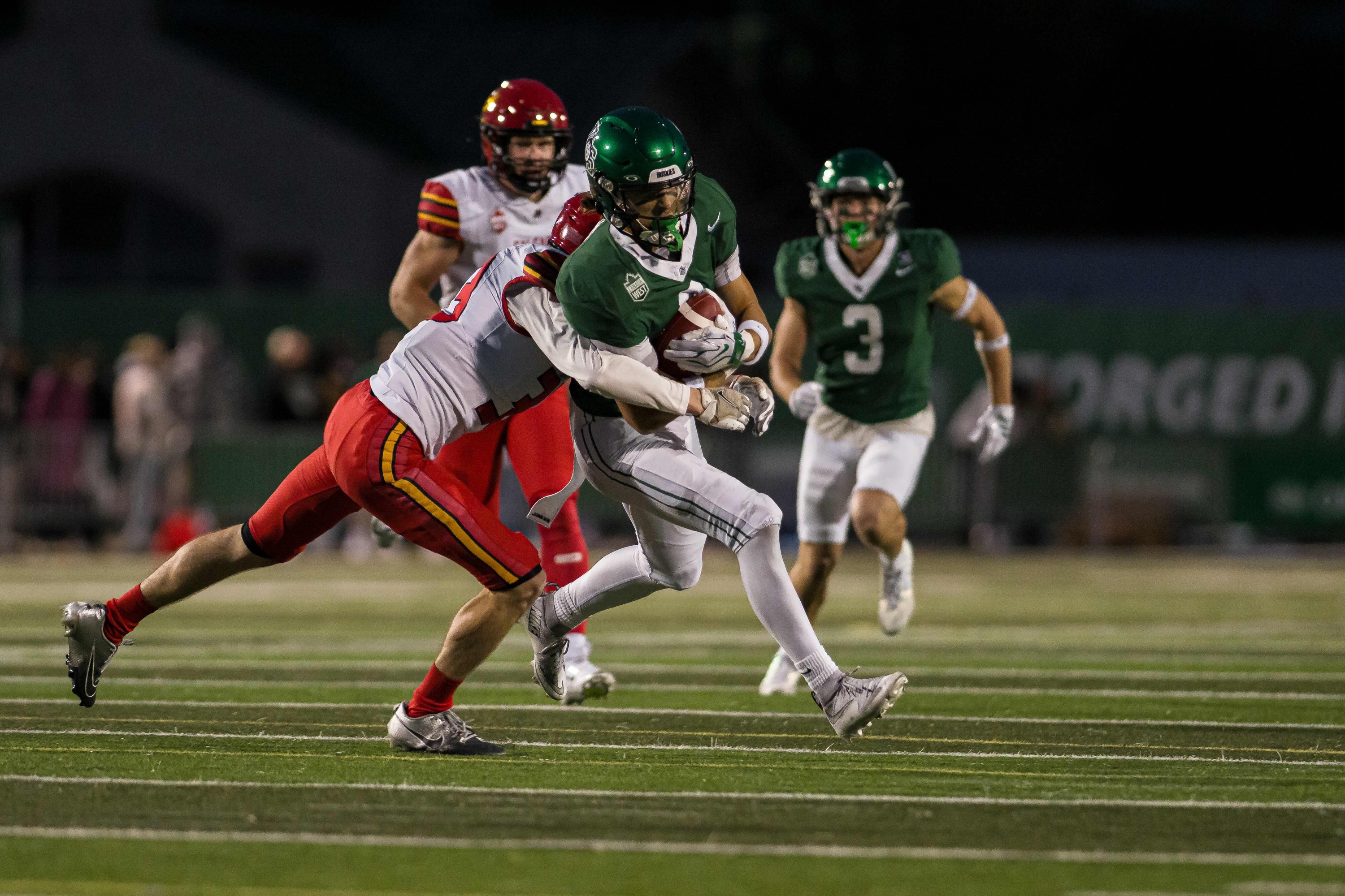 Huskies Rookie Keaton Belsher Shines in Memorable Home Debut Against Calgary Dinos