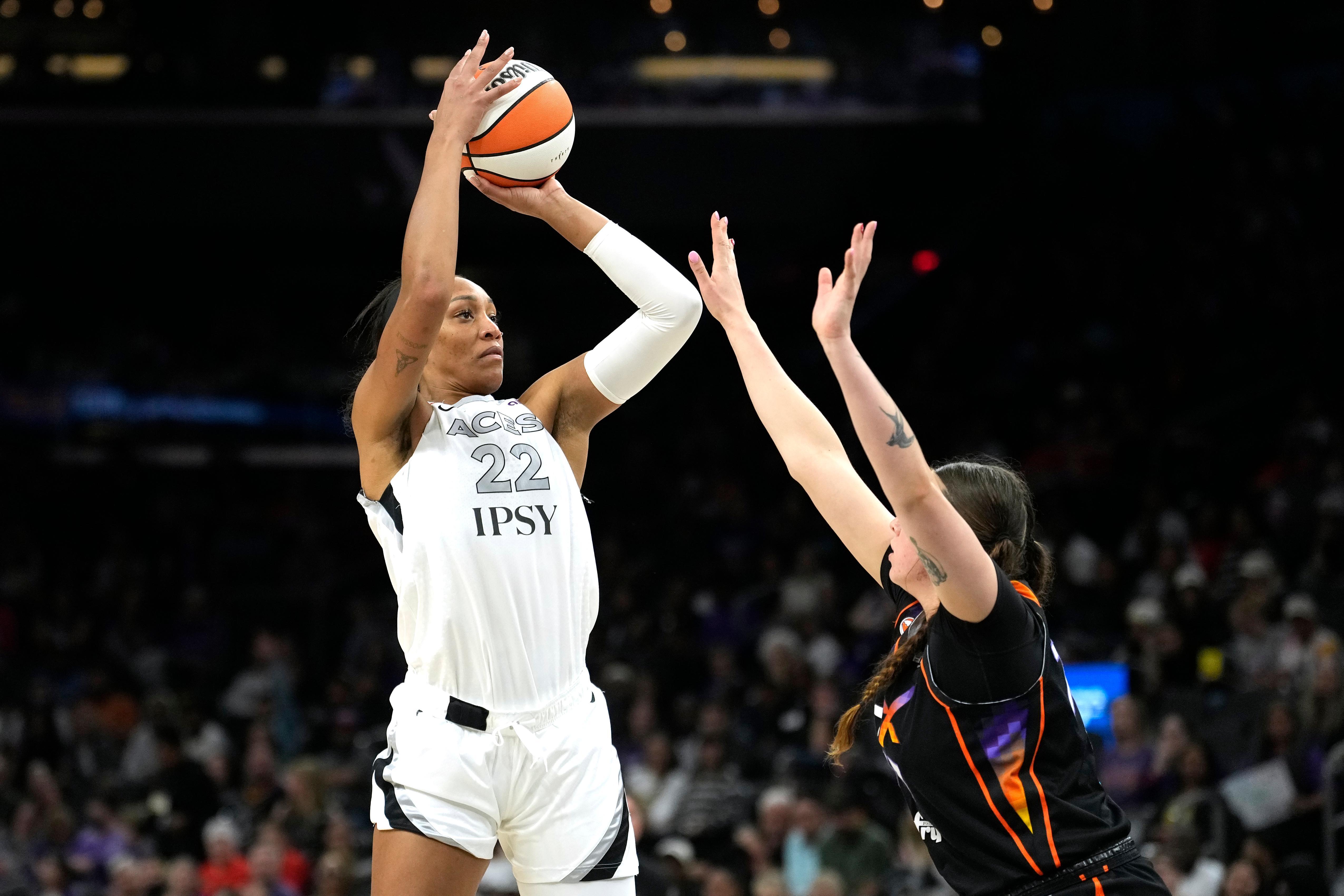 A'ja Wilson secures her third consecutive AP WNBA Player of the Year award.