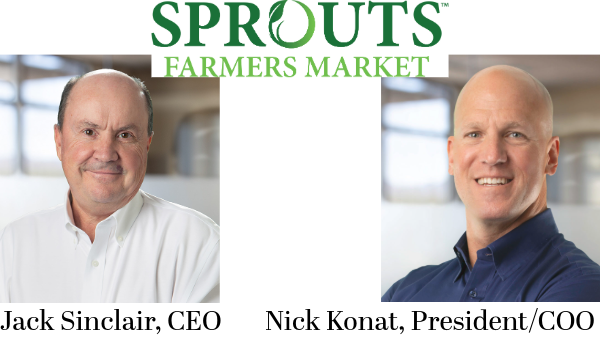 Sprouts Farmers Market appoints Nick Konat as chief executive officer in planned leadership transition.