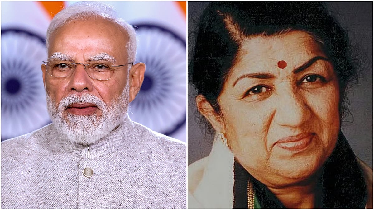 Prime Minister Narendra Modi honors Lata Mangeshkar on her birth anniversary.