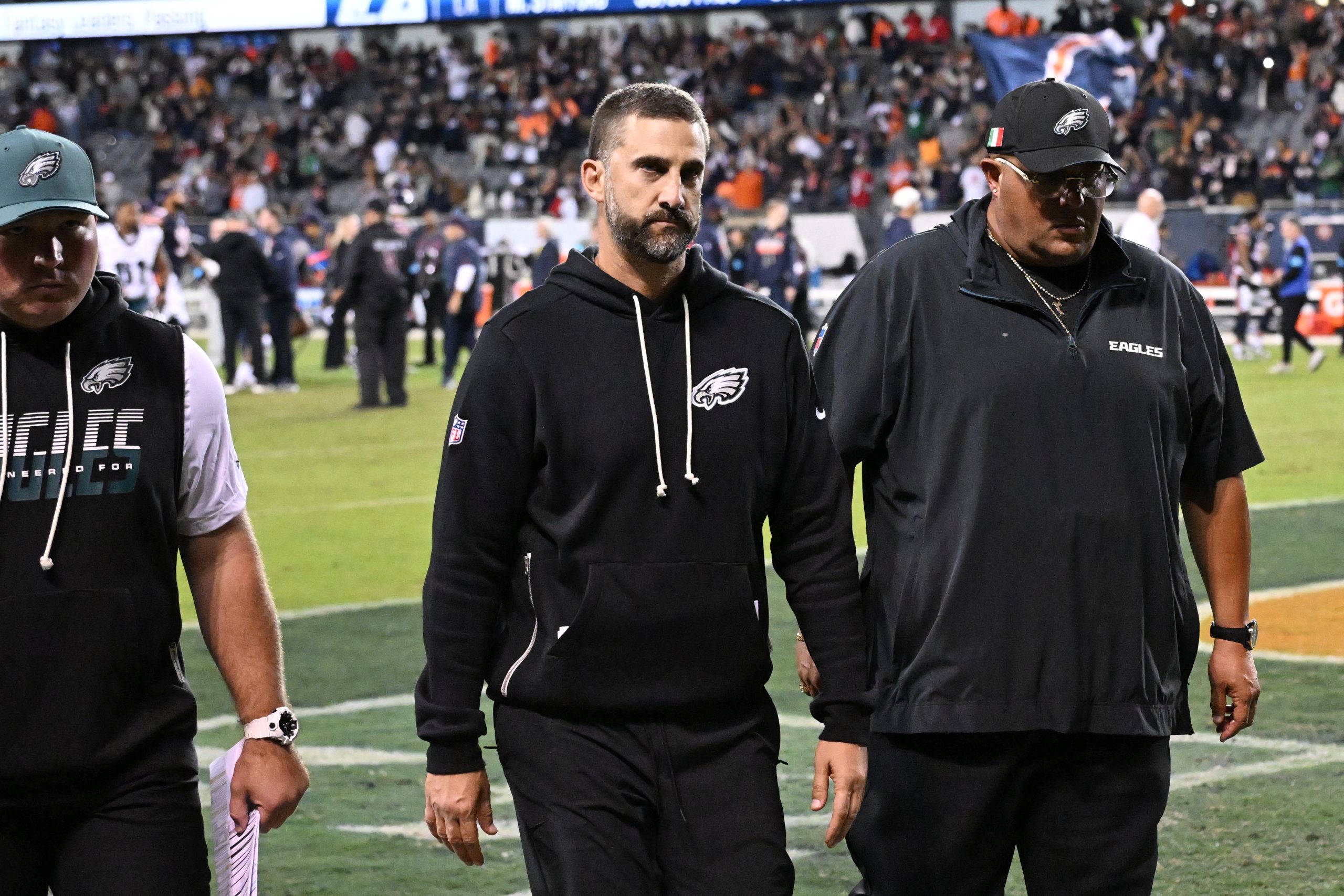 Philadelphia Eagles Coach Nick Sirianni Regrets Shouting at Bears Player Following Jalen Hurts Concussion Evaluation