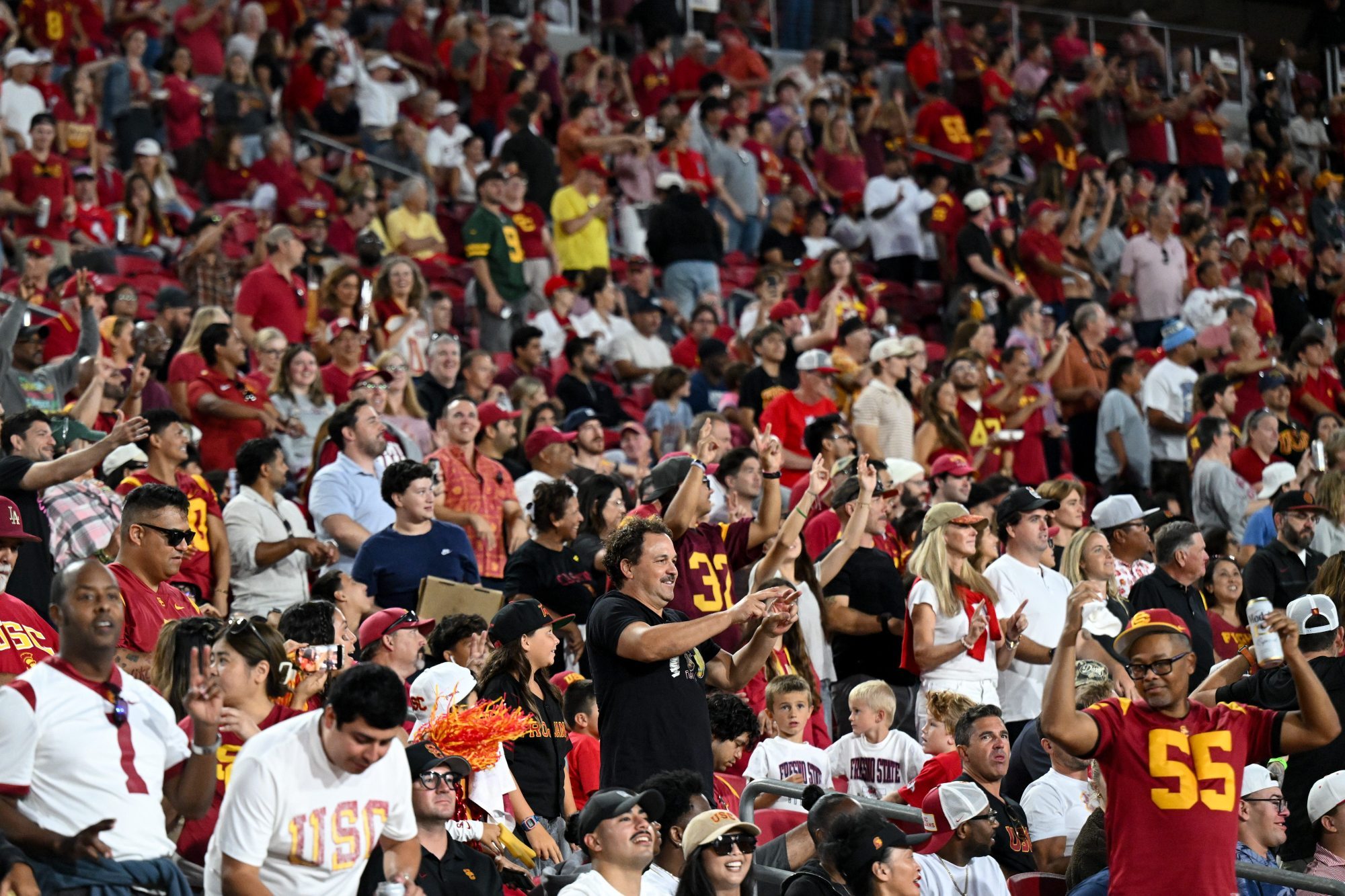 USC Football Sees Mild Attendance Increase for Friday Night Fresno State Game