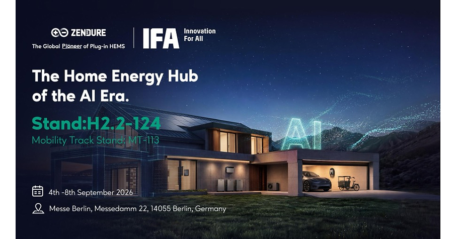 Zendure introduces Agentic HEMS at IFA 2026 as the home energy hub
