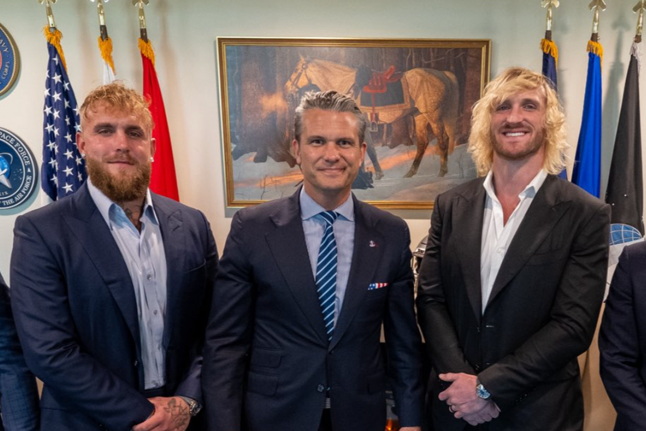 Jake and Logan Paul Visit Pentagon and Meet Defense Secretary Pete Hegseth