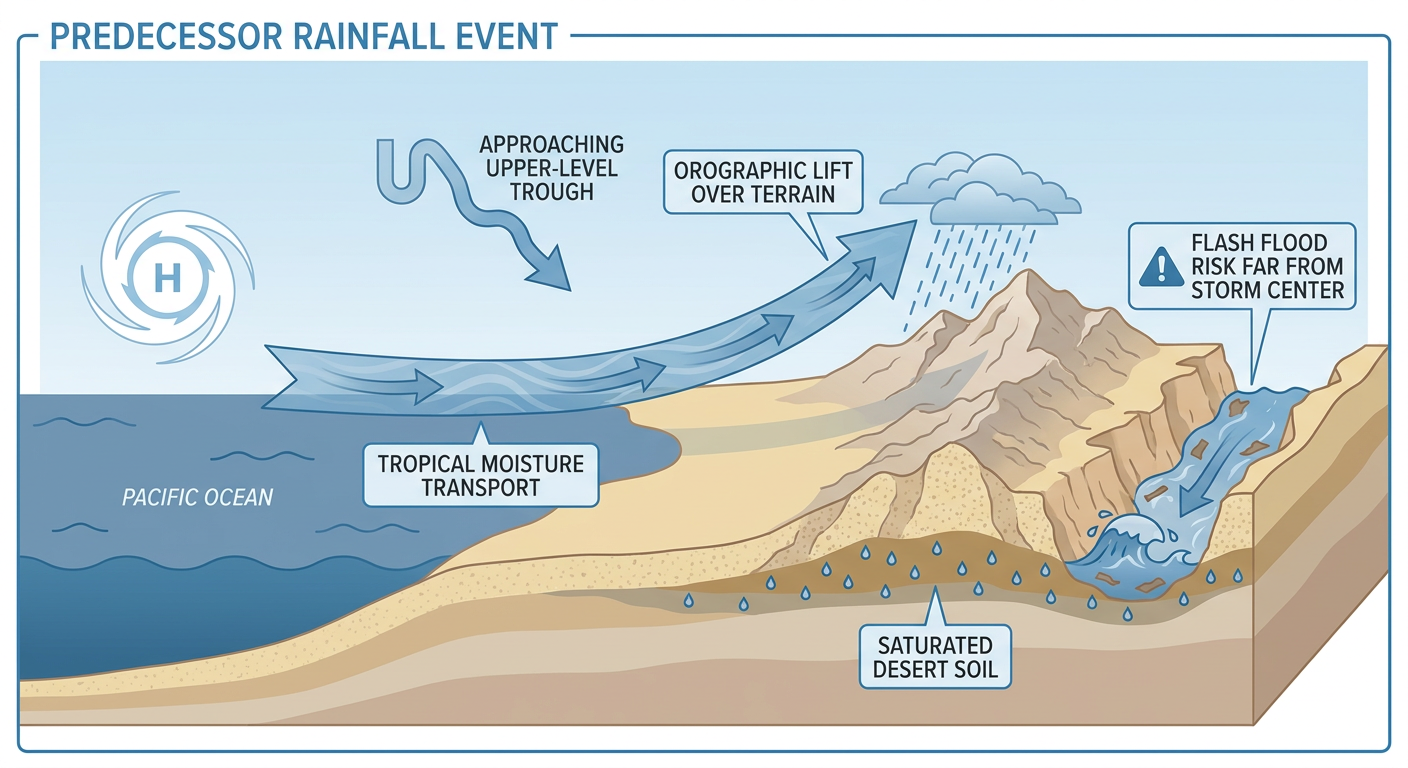 Pacific Moisture and Hurricane Remnants Bring Heavy Rain and Flood Risks Across Plains