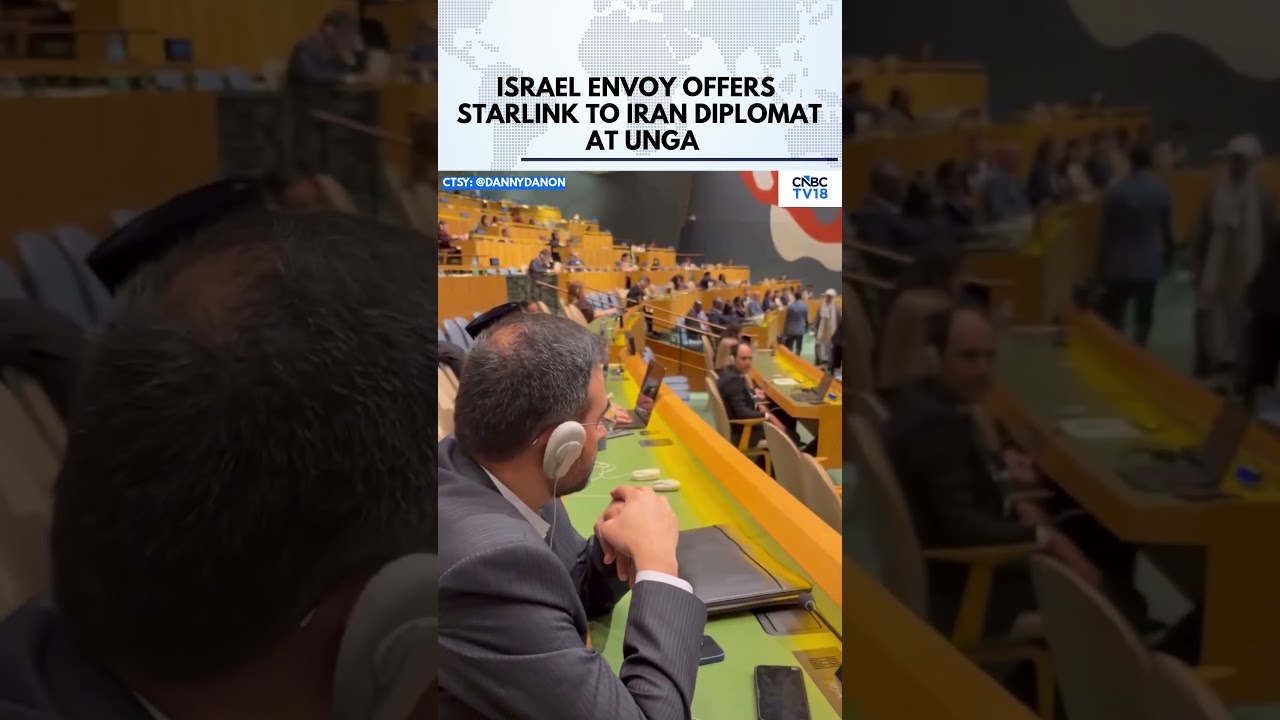 Israeli Envoy Offers Starlink Terminal to Iranian Diplomat at UN General Assembly