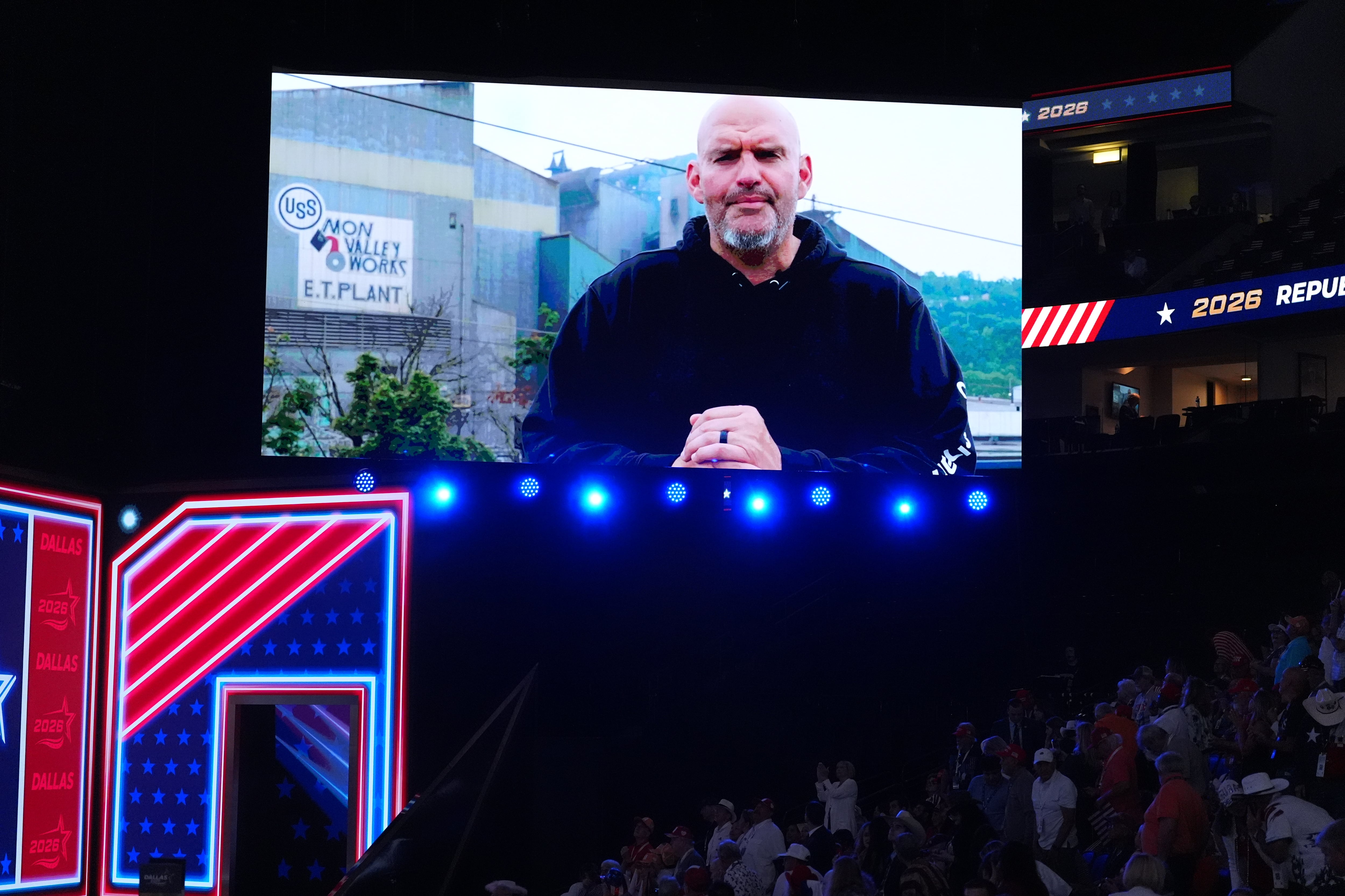Democratic Senator John Fetterman Addresses Republican Convention, Fueling Party-Switch Fears