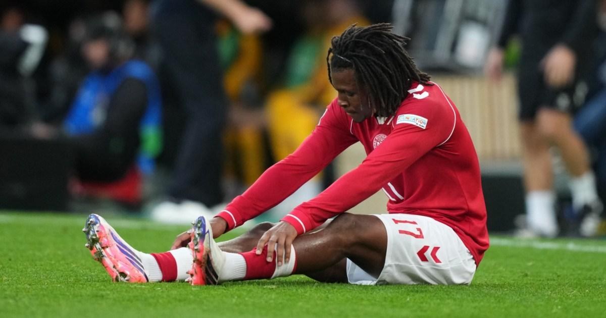 Manchester United defender Patrick Dorgu faces potential hamstring injury following international duty.