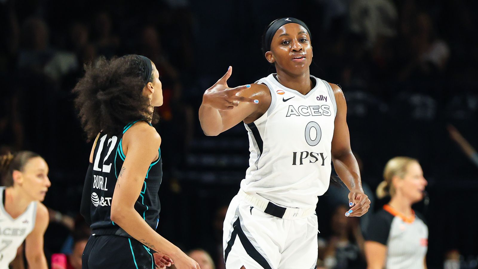 A’ja Wilson Scores 30 Points to Lead Aces Past Storm for Fifth Straight Win