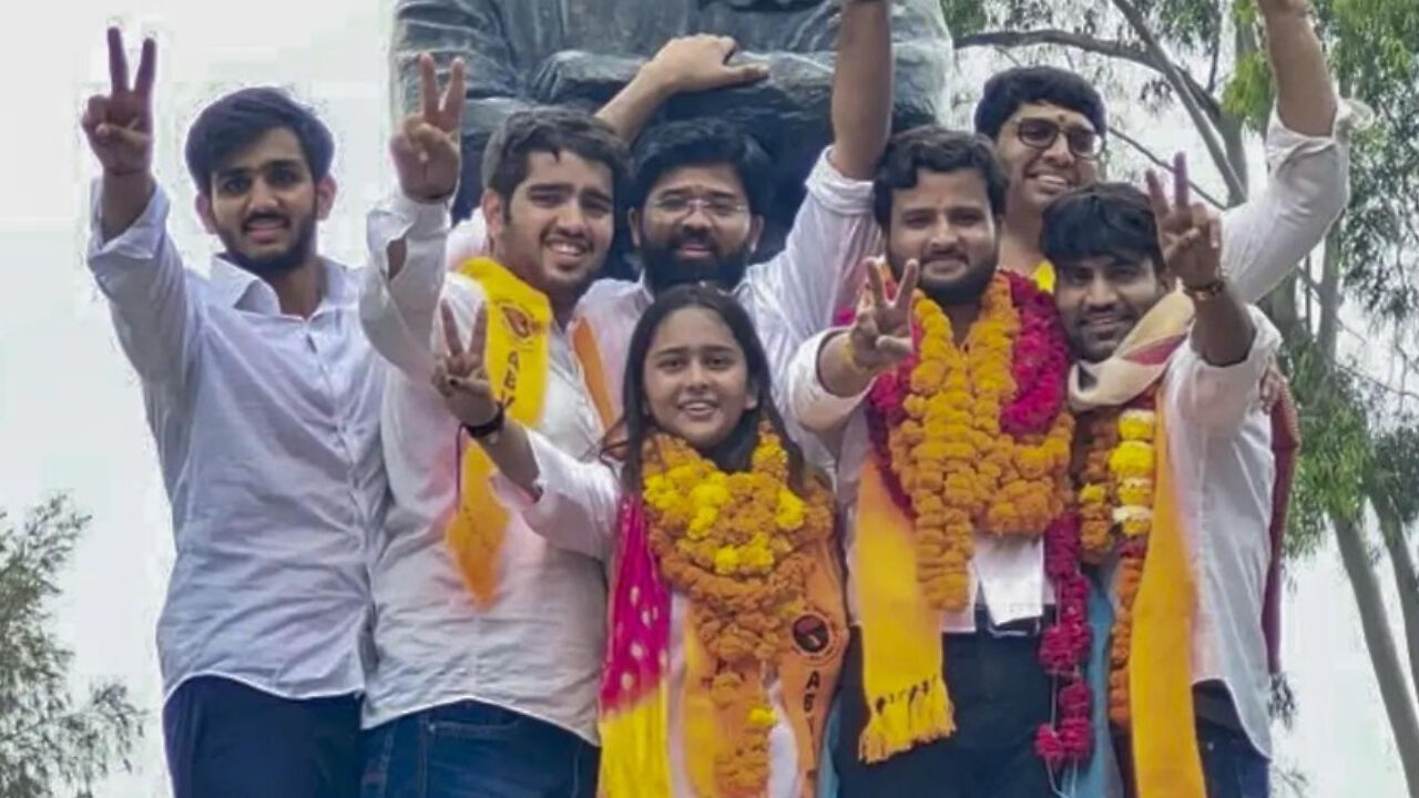 Akhil Bharatiya Vidyarthi Parishad Wins Three of Four Central DUSU Posts