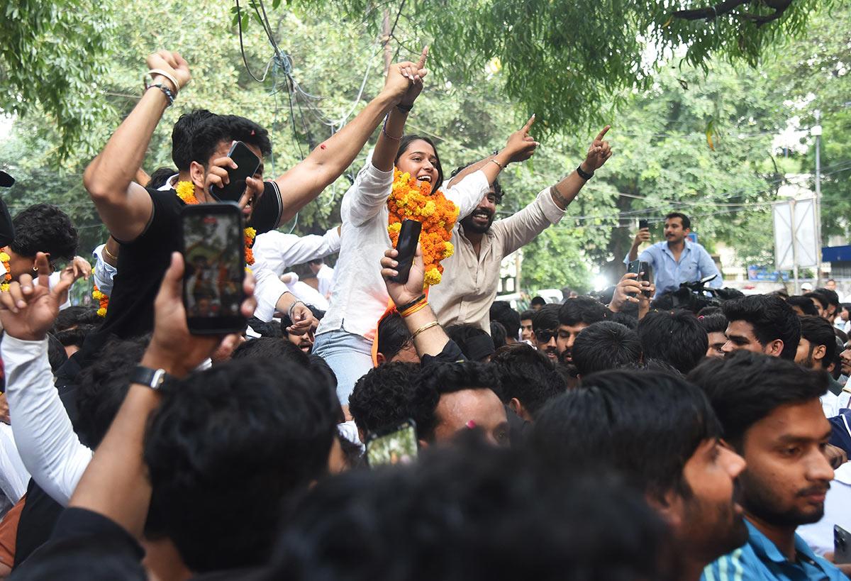 NSUI’s Meena Leads DUSU Presidency After Tenth Round