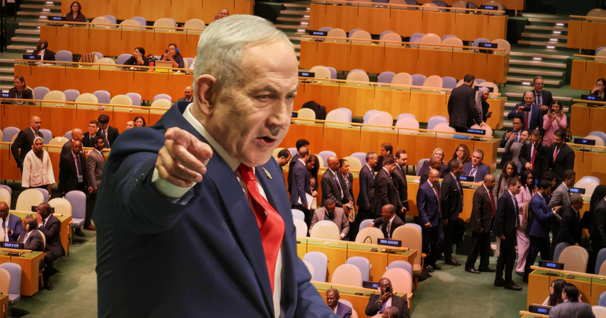 UN Delegates Walk Out as Netanyahu Defends Israel and Attacks Critics