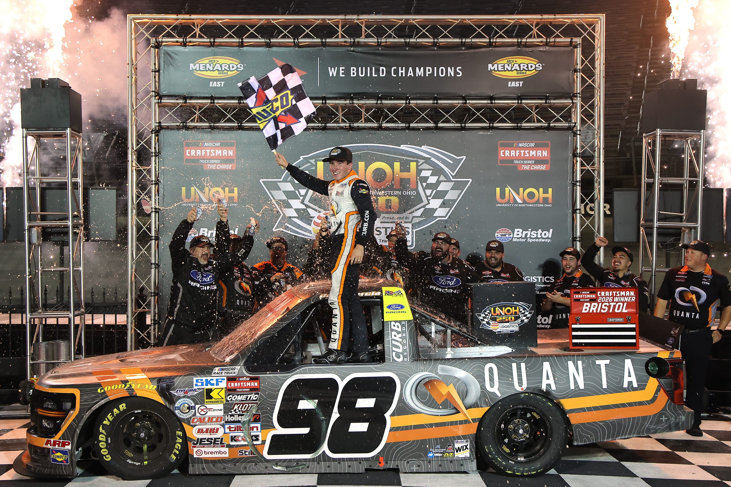 Garcia Wins Truck Series Chase Opener at Bristol