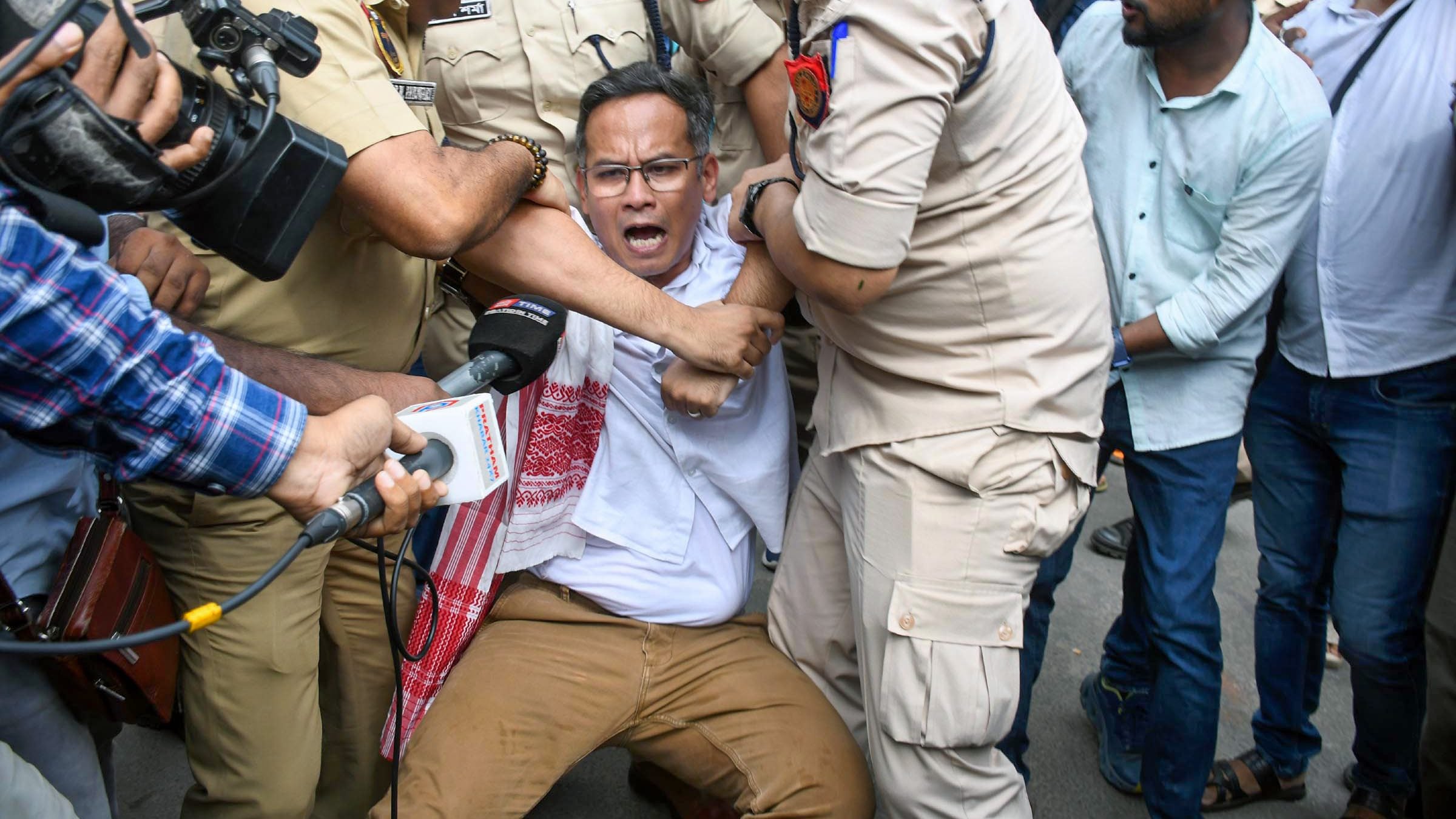 Assam Congress Leaders Detained During Protest Demanding Chief Election Commissioner Removal