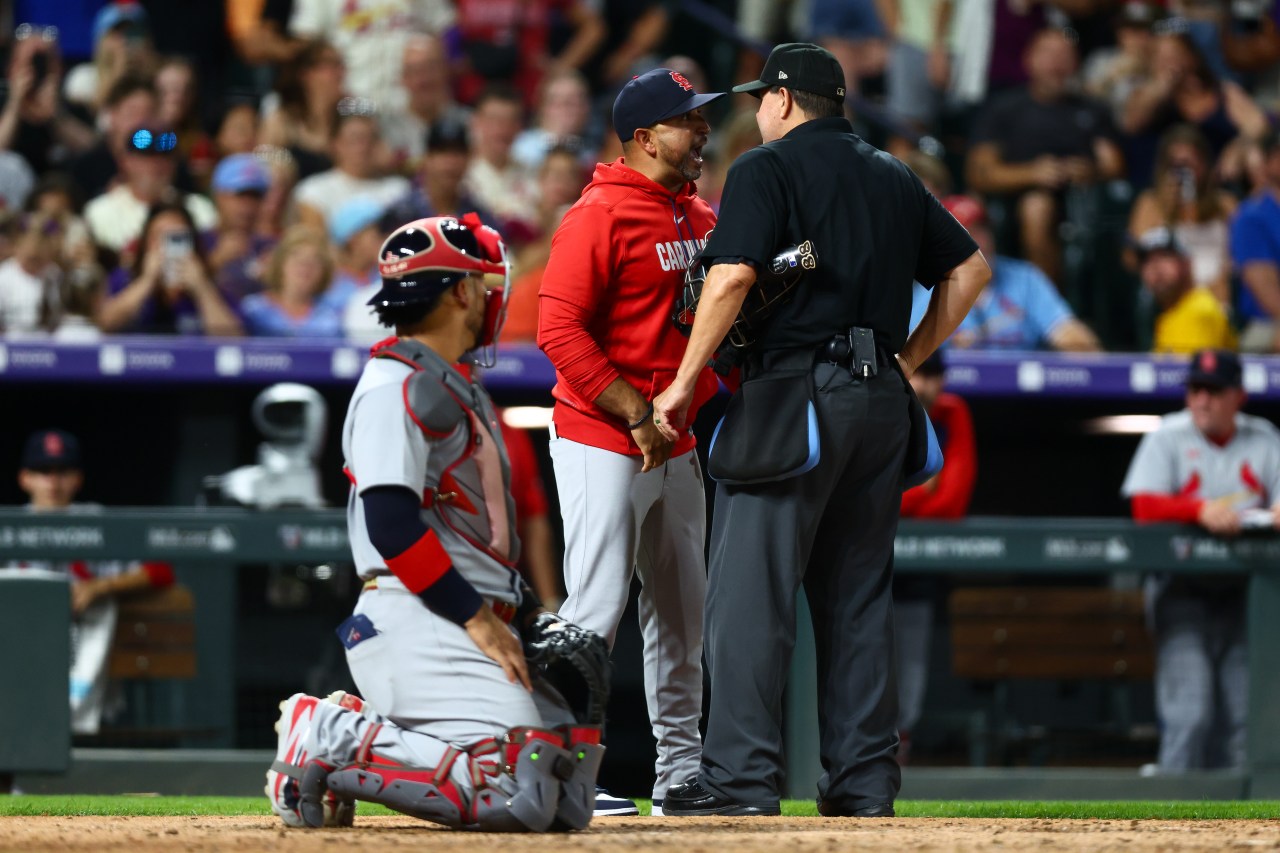 Cardinals Manager Ejected After Rookie Hat Dispute