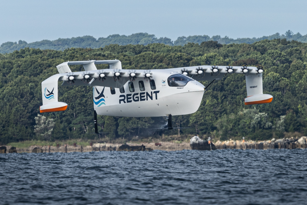 REGENT Completes First Crewed Flight of Full-Scale Electric Viceroy Seaglider